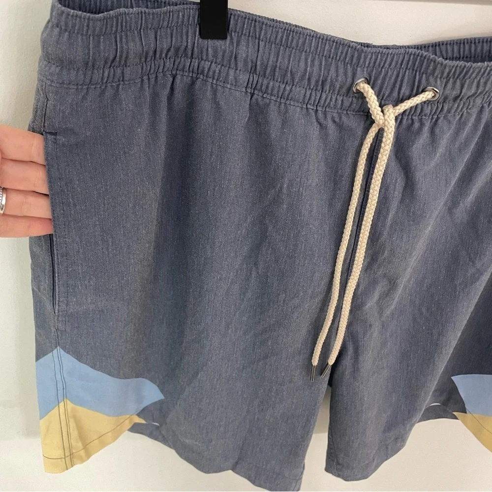 Fair Harbor x Huckberry Bayberry Swim Trunks Men’s Size 3XL Swim Shorts Blue.  2
